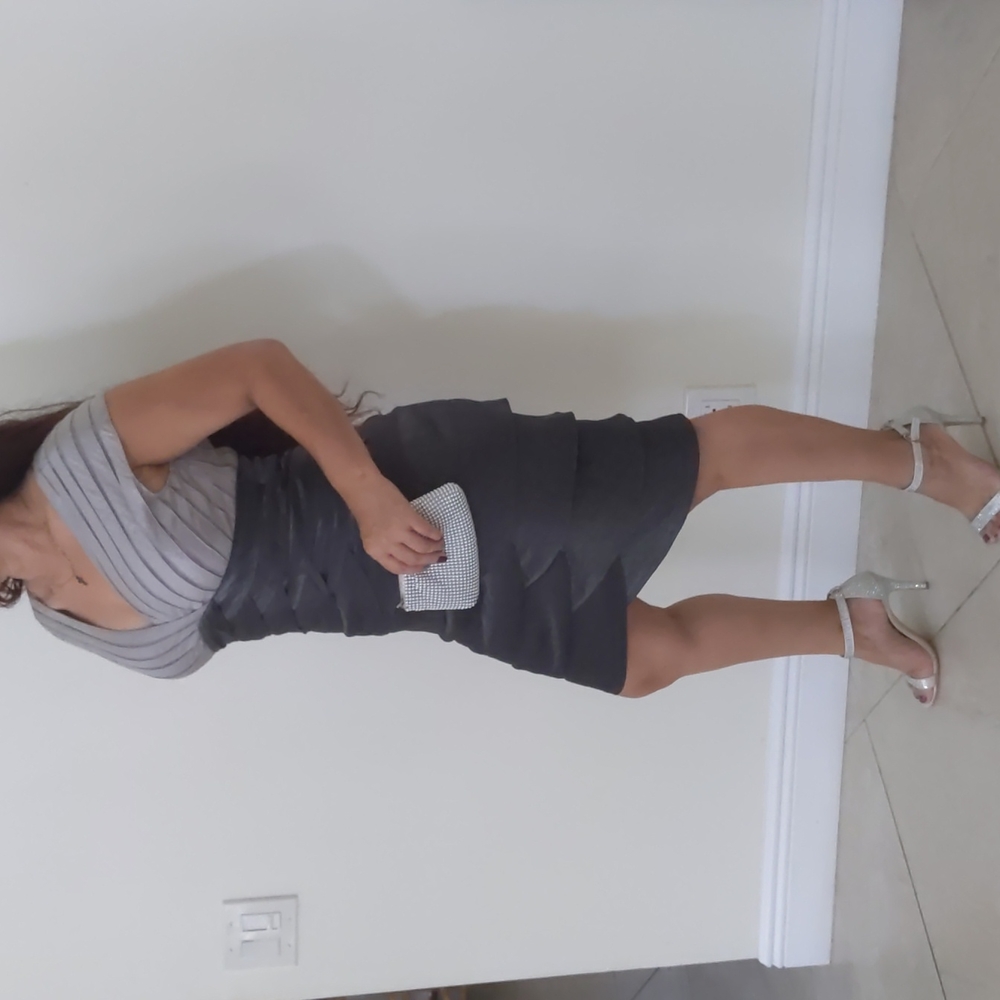 Adrianna Papell cocktail midi dress